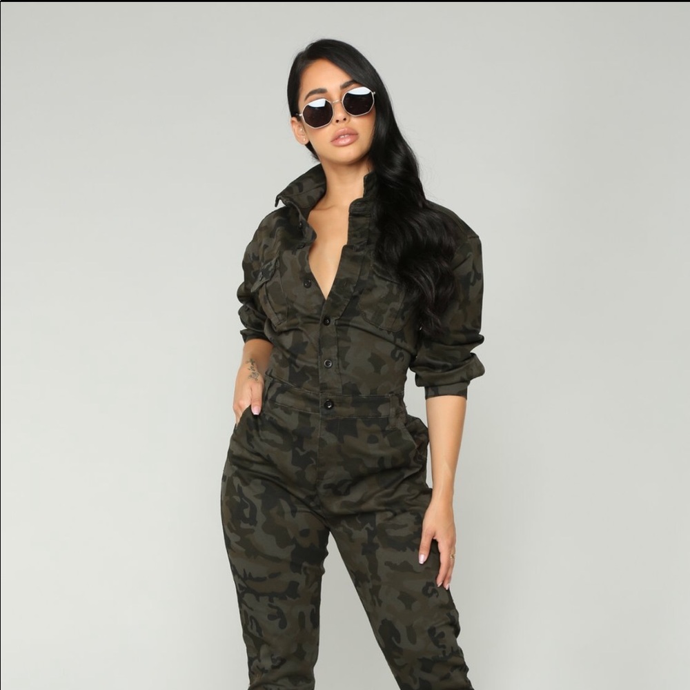 Army camouflage jumpsuit